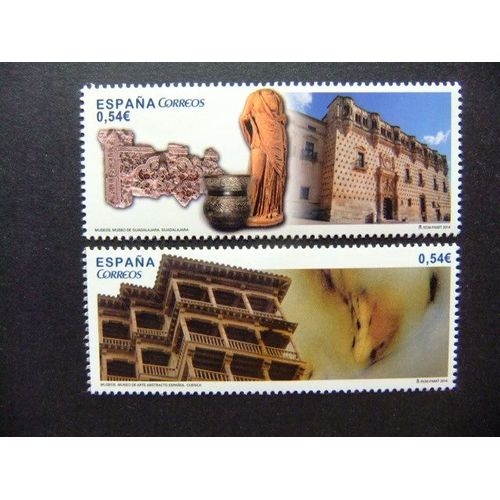 España Espagne 2014 Museo De Guadalajara + Museo De Arte Abstracto Cuenca Edifil 4873 / 74 ** Mnh