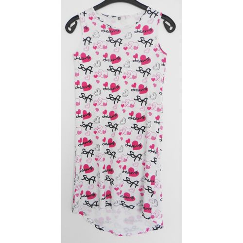 Chemise De Nuit. Tee Shirt De Nuit. Soft Dreams. Coeur. Multicolore. Coton. Taille 16 Ans
