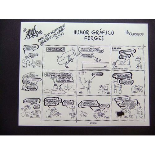 España Espagne 2014 Humor Grafico De Forges - Mini Hoja Edifil 4912 ** Mnh