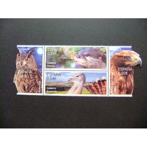 España Espagne 2014 Fauna Protegida En Peligro De Extinción Edifil 4915 / 18 ** Mnh