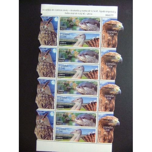 España Espagne 2014 Fauna Protegida En Peligro De Extinción Edifil 4915 / 18 ** Mnh