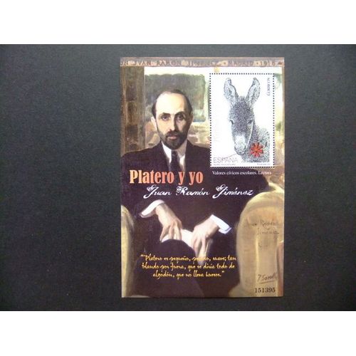 España Espagne 2014 Platero Y Yo Juan Ramon Jimenez - Prix Nobel De Littérature Edifil 4921 ** Mnh