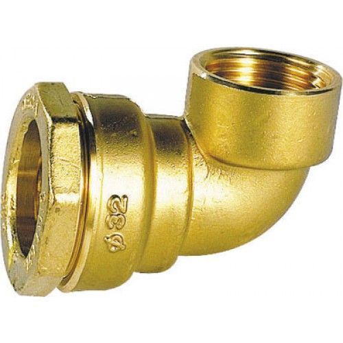 Coude laiton pour PE diamètre 20 femelle 15/21 DECA