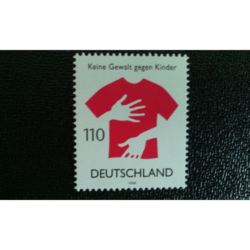 Timbre Allemagne Yt 1845 Pas De Violence Contre Les Enfants 1998