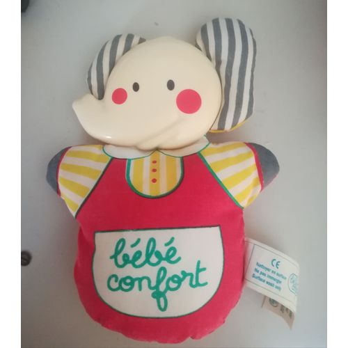 Doudou Hochet Éléphant Corps Souple