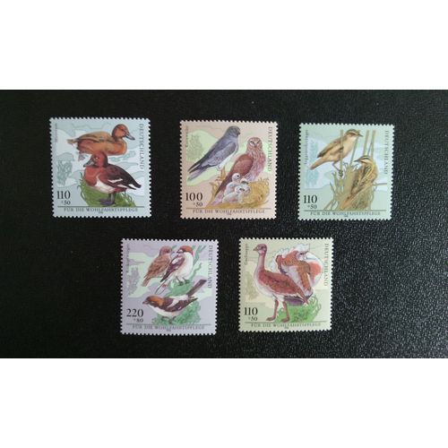 Timbre Allemagne Yt 1846 A 1850 Séries: Oiseaux 1998
