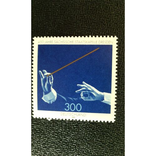 Timbre Allemagne Yt 1857 450e Anniv. De Saxon State Orchestra, Dresde 1998