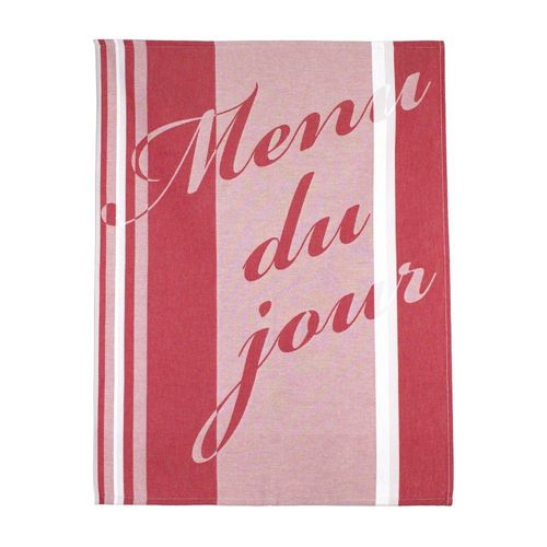 Torchon De Cuisine Jacquard 60x77cm Marianne Rouge