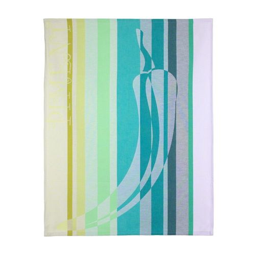 Torchon De Cuisine Jacquard 60x77cm Ricky Vert