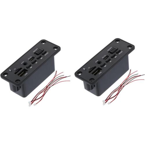 2 Pièces Lecteur Audio Carte Amplificateur 5v Amplificateur Sans Fil Décodeur Sans Fil 5v Carte Décodeur 5v Décodeur Sans Fil 2x3w Carte Amplificateur 2x3w Mf Joueur Plastique