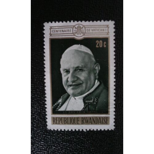 Timbre Rwanda Yt 401 Le Pape Jean Xxiii (1959-1963) 1970