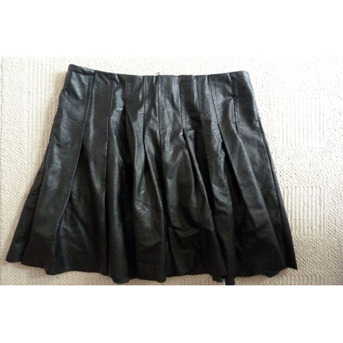 Jupe You &amp You Simili Cuir 34/36 Noir