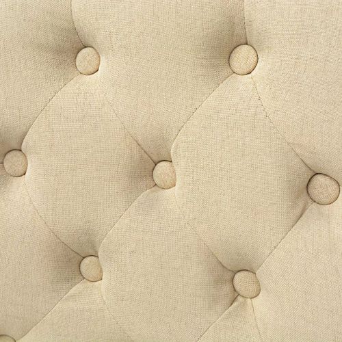 Chaises De Salle À Manger 4 Pcs Crème Tissu