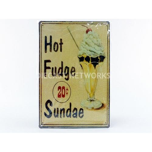 Dioramax 1/1 Pro10566 Plaque Metal Hot Fudge Sundea Diecast Modelcar-Dioramax