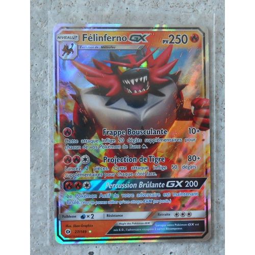 Pokémon - 27/149 - Sl1 - Soleil Et Lune - Félinferno Gx - Gx