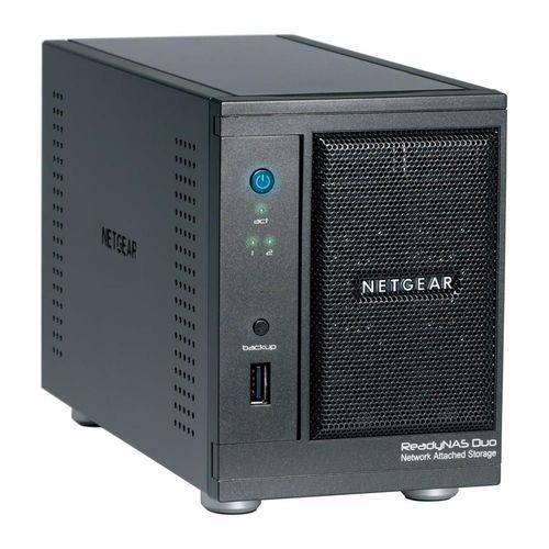 NETGEAR ReadyNAS Duo RND2000 v2 - Serveur NAS - 2 Baies - SATA 3Gb/s - HDD - RAID 0, 1, JBOD - RAM 256 Mo - Gigabit Ethernet