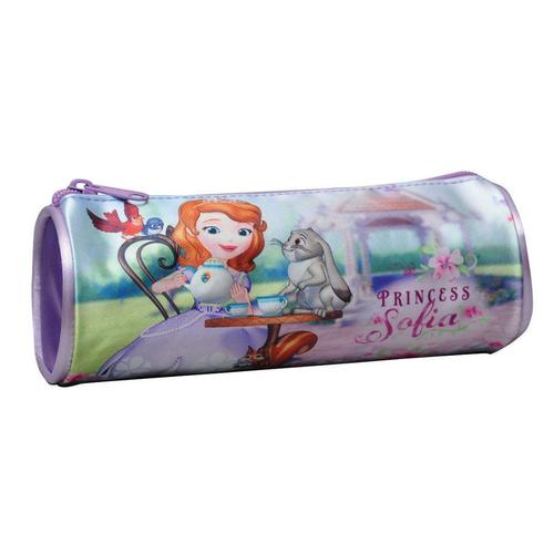 Trousse Cylindrique Ronde Disney Princesse Sofia - Princess Rentrée Fourniture - 084