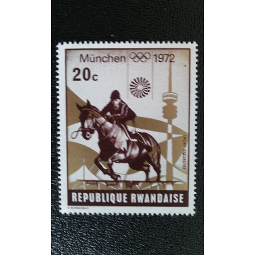 Timbre Rwanda Yt 485 Jeux Olympiques D'été 1972, Munich (Ii) 1972