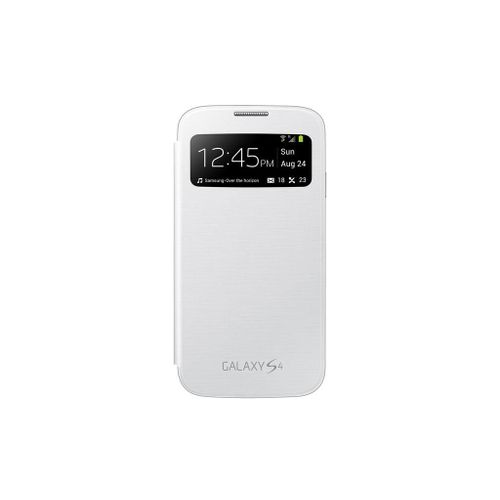 Etui A Rabat Samsung Galaxy S4 S View Blanc White - Produit D'origine