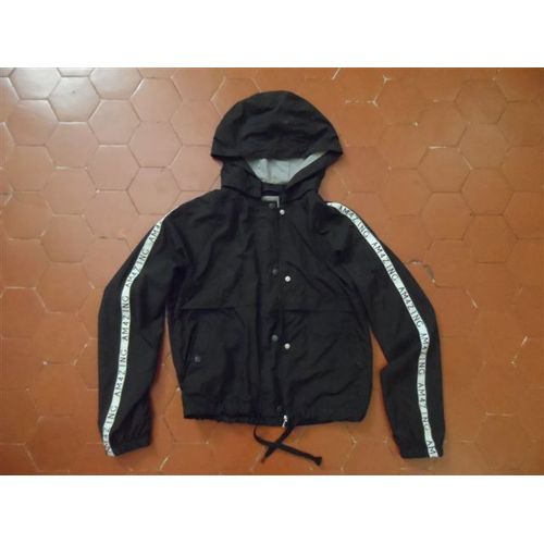 Coupe-Vent À Capuche Polyester Noir H&ampm