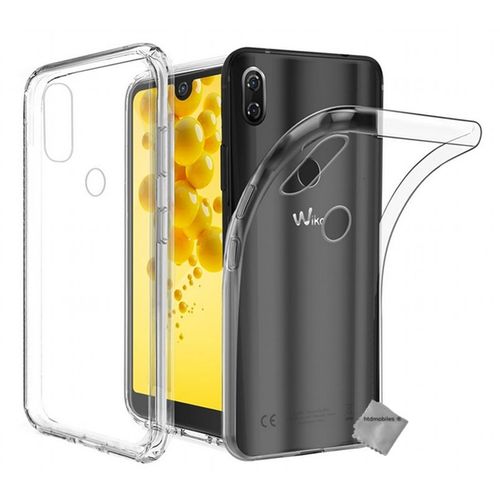 Housse Etui Coque Silicone Gel Fine Wiko View 2 + Film Ecran Transparent Tpu