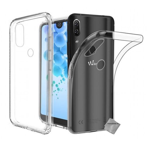 Housse Etui Coque Silicone Gel Fine Wiko View 2 Pro + Film Ecran Transparent Tpu