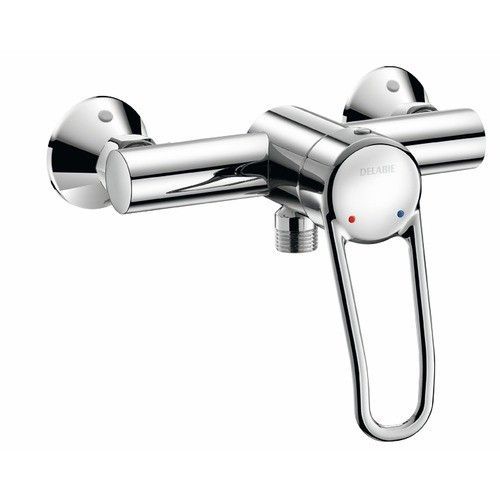 Mitigeur de douche mural - sécurité anti-brûlure - Securitherm / raccords standards DELABIE