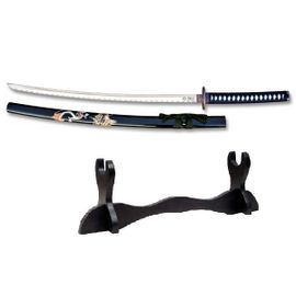 Katana black Dragon 102cm socle bois déco Rakuten