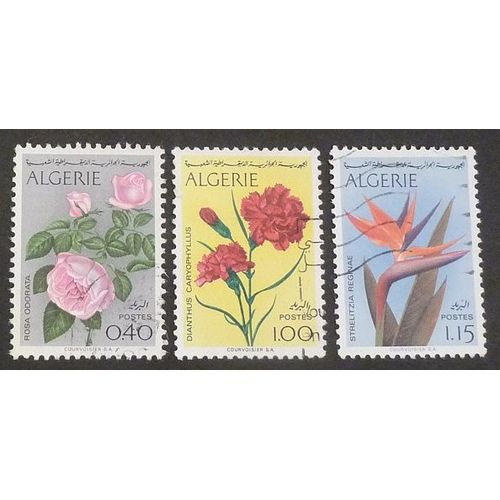 Algérie Oblitéré Y Et T N° 569 À 571 Lot De 3 Timbres De 1973