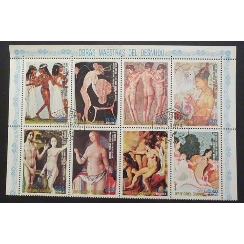 Guinée Équatoriale Oblitéré Bloc De 8 Timbres De 1973