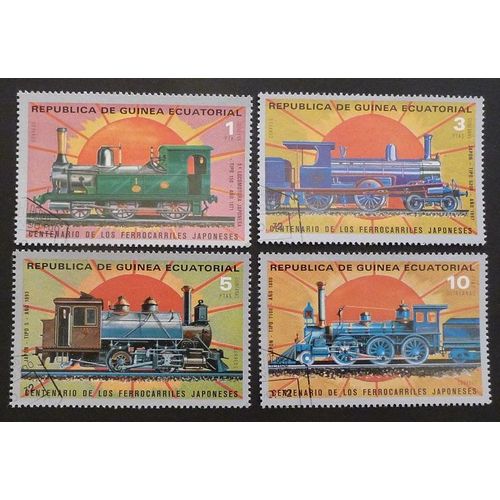 Guinée Équatoriale Oblitéré Lot De 4 Timbres De 1972