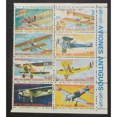 Guinée Équatoriale Oblitéré Bloc De 8 Timbres De 1974