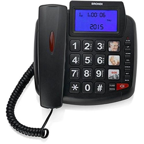 10273680 TELEFONO BRONDI BRAVO 90 LCD NERO