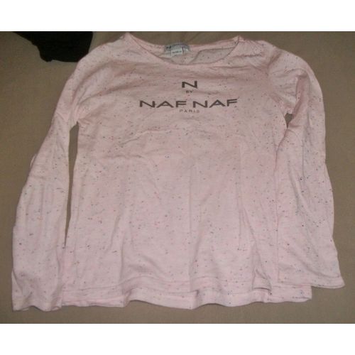Tshirt Naf-Naf Rose Manches Longues Taille 8 Ans ....