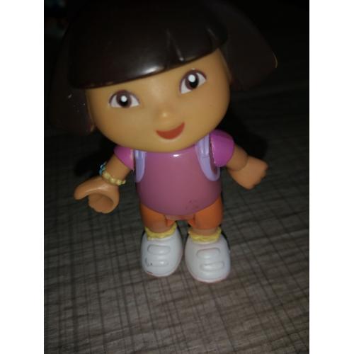 Figurine Dora 6cm Articuléee Mega Block Avec Son Cartable