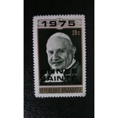 Timbre Rwanda Yt 628 Pape Jean Xxiii. 1975