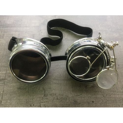 Accessoires Costume Lunettes Argentées Protection Goggles Aviateur Motard Punk Steampunk Antique Gothique Rétro Vintage Anime Manga Black Sugar Boutique Lolita Mode Cosplay Déguisements Paris