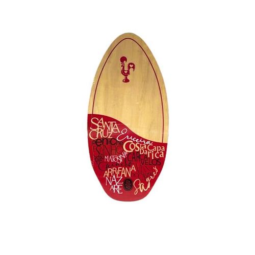 Skimboard One Wood Portugal 41 Red/Black