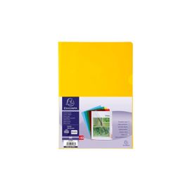 Exacompta Sachet De 50 Pochettes Coin Pvc Lisse Haute Résistance 13/100e A4 Assorties