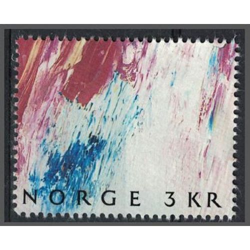 Norvège 1989 Sans Gomme Used Journée Du Timbre Art Moderne