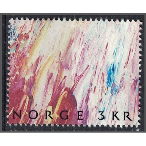 Norvège 1989 Sans Gomme Used Journée Du Timbre Art Moderne