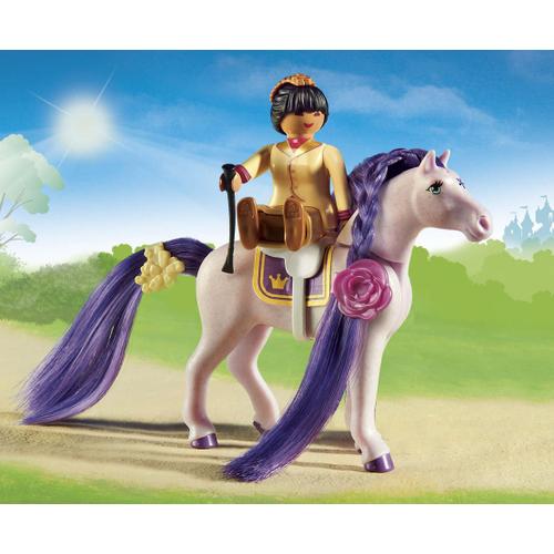 Playmobil Princess 6855 - Ecurie avec cheval à coiffer et