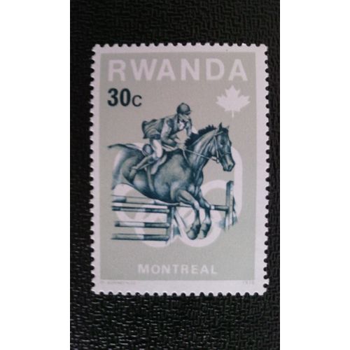 Timbre Rwanda Yt 714 21e Jeux Olympiques, Montréal 1976