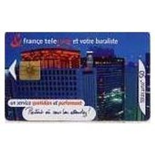 Télécarte 50 Unités = Collection France Telecom Et Votre Buraliste, Ville Bulding ..., Du 03/2001, 500.000 Exemplaires