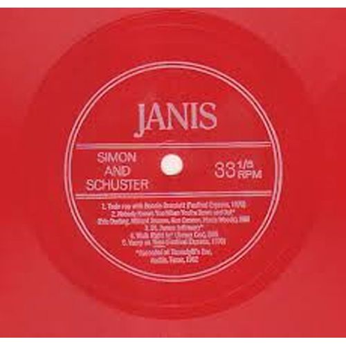 Janis Joplin Flexi Vinyle Rouge
