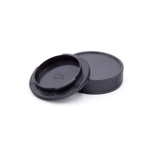 vhbw Lot de bouchons pour objectif compatible avec Leica R appareil photo - Cache arrière et de boîtier, noir