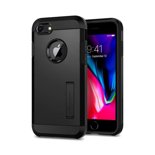 Spigen Tough Armor 2 - Coque De Protection Pour Téléphone Portable - Polycarbonate, Polyuréthanne Thermoplastique (Tpu) - Noir - Pour Apple Iphone 7, 8