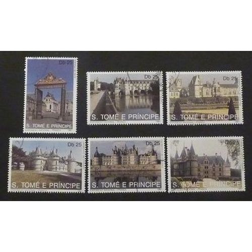 St Thomas Et Prince Oblitéré Lot De 6 Timbres De 1972