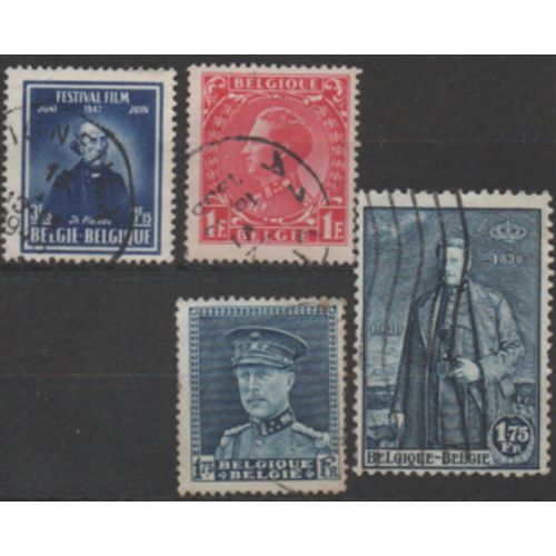 Belgique: Lot De 4 Timbres .