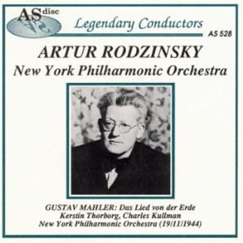 Gustav Mahler 1860-1911 : Das Lied Von Der Erde Le Chant De La Terre Avec Kerstin Thorborg Alto Charles Kullman Ténor New York Philharmonic Orchestra Dir Artur Rodzinsky